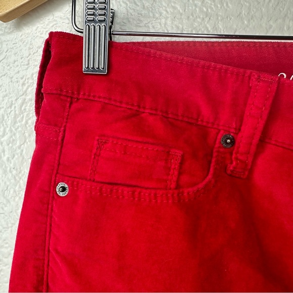 Universal Thread Red Velvet High Rise Ankle Cropped Skinny Jeans - Picture 5 of 10